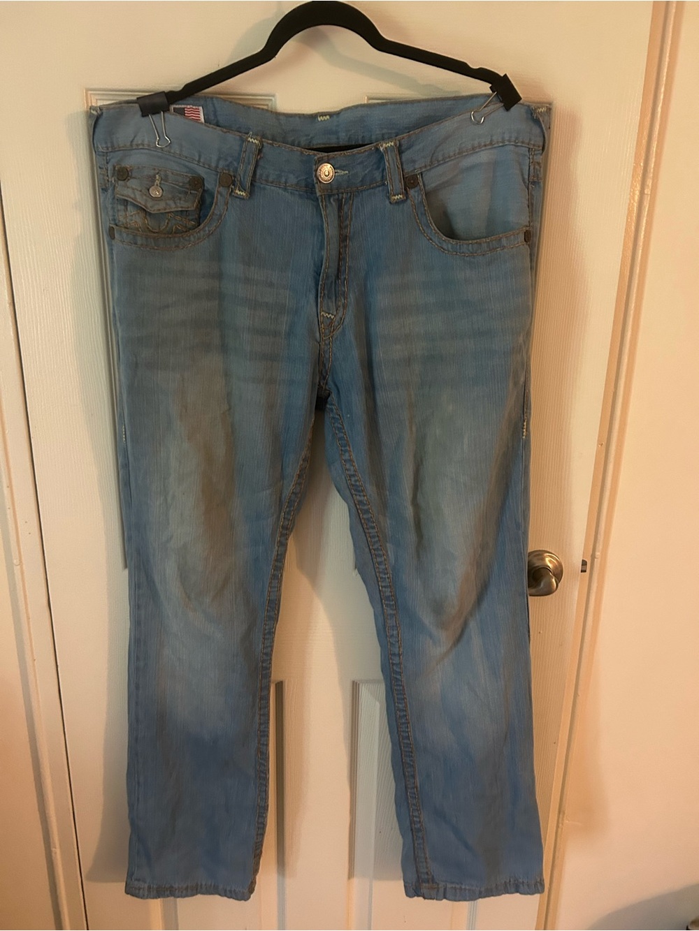 True Religion Light Blue Relaxed Men's Jeans